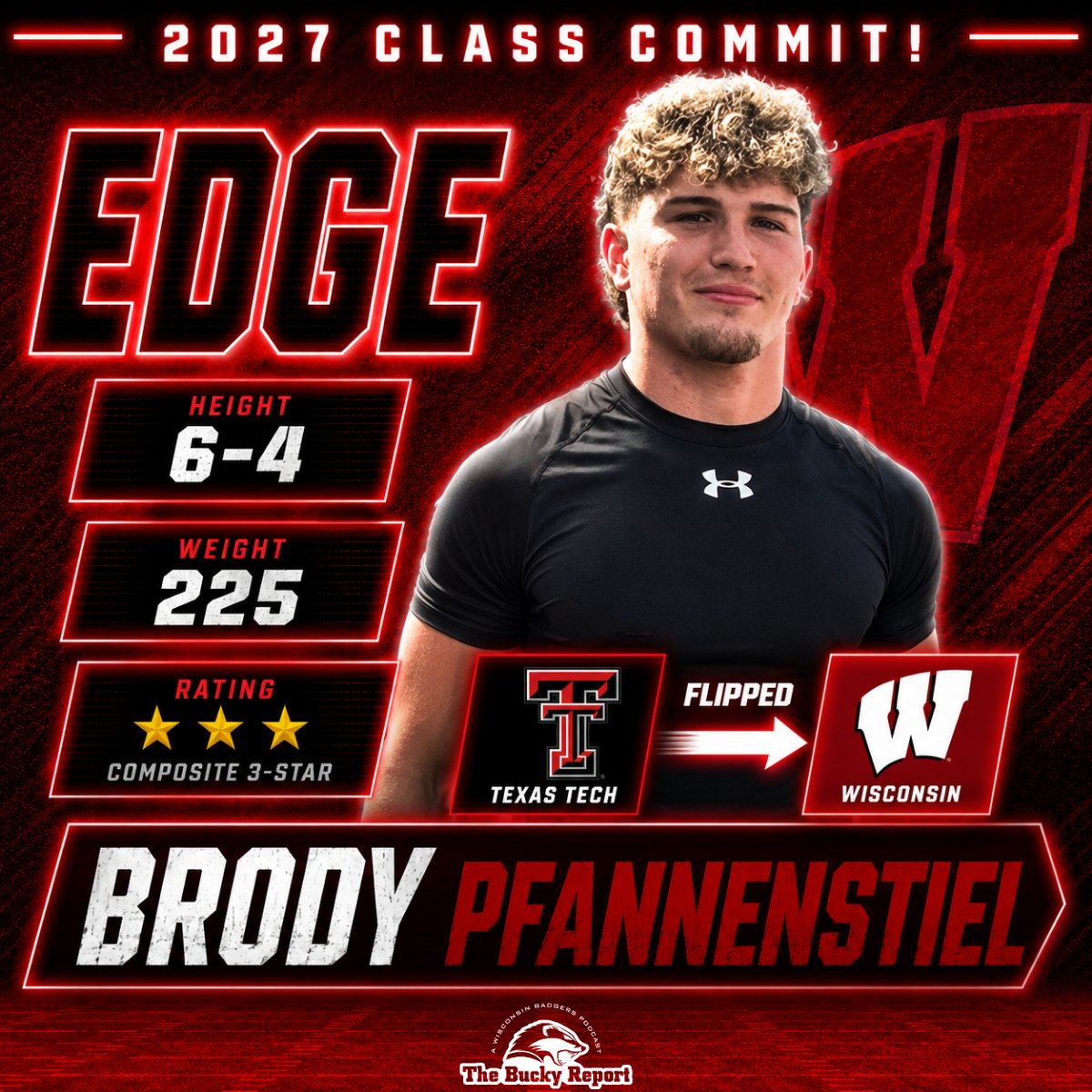 RajeevBadgers's tweet photo. ANOTHER massive get for @BadgerFootball.  @BuckyReportJJ got his guy!  
This staff just continues to get major hits for 2027 class.  Welcome @Brodypfanny1! https://t.co/ShNAnaLi7V