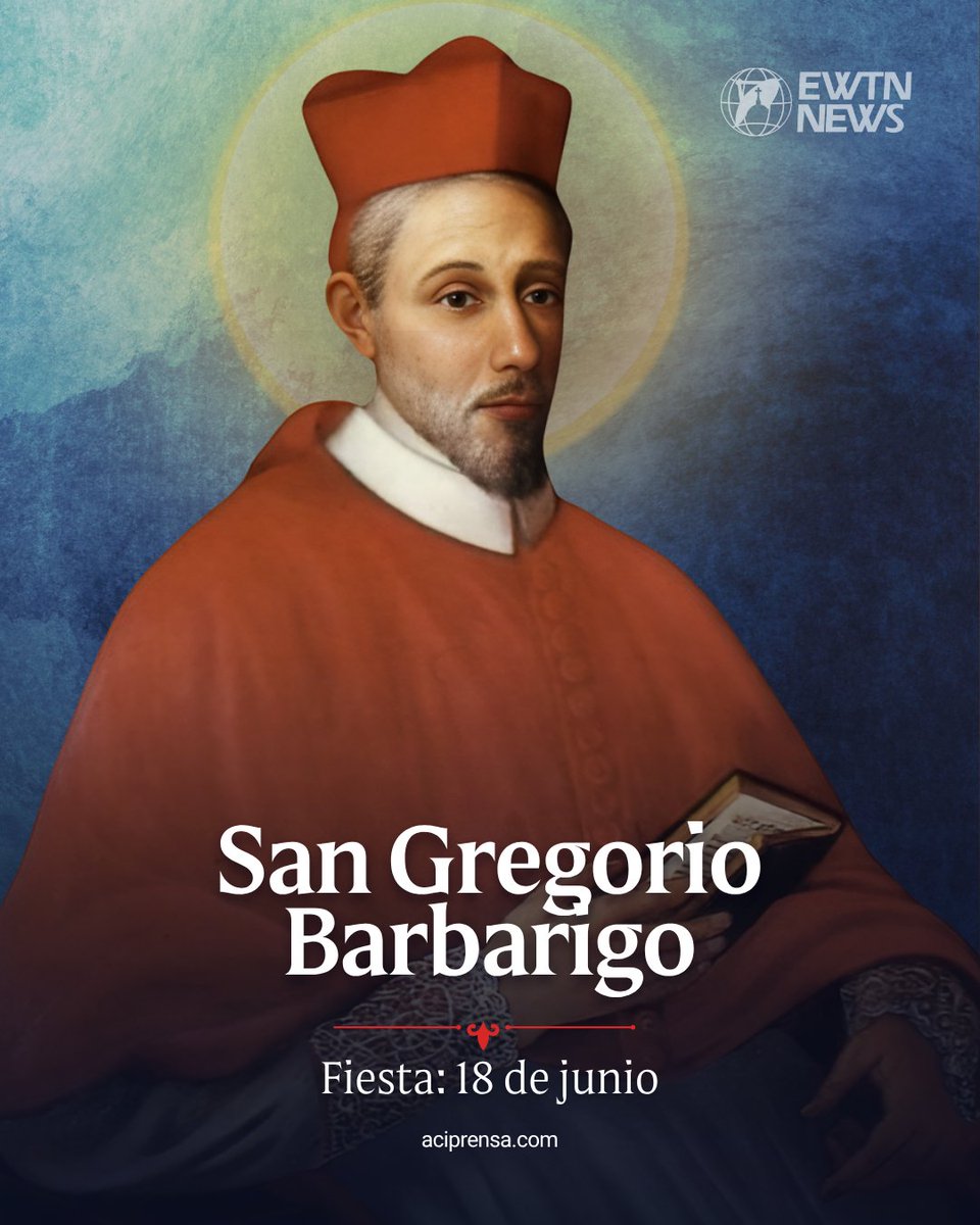 aciprensa's tweet photo. Cada 18 de junio la Iglesia Católica celebra la memoria de San Gregorio Barbarigo, cardenal y obispo italiano del siglo XVII que destacó por su profundo celo pastoral, su compromiso con la educación y su incansable labor al servicio de la renovación de la Iglesia. Reconocido por su inteligencia, capacidad de trabajo y cercanía con los fieles, fue considerado por sus contemporáneos como un hombre misericordioso con todos, pero exigente consigo mismo.

Nacido en la República de Venecia el 16 de septiembre de 1625, Gregorio Giovanni Gasparo Barbarigo recibió una sólida formación humana y cristiana. Antes de abrazar la vida sacerdotal, desarrolló una prometedora carrera diplomática al servicio de Venecia. A los 20 años participó en el histórico Congreso de Münster, donde conoció al nuncio apostólico Fabio Chigi, quien se convertiría en su guía espiritual y tendría una influencia decisiva en su discernimiento vocacional.

Ordenado sacerdote en 1655, su trayectoria eclesial avanzó rápidamente. Chigi, elegido poco después Papa con el nombre de Alejandro VII, lo nombró canónigo de Padua y posteriormente obispo de Bérgamo. En 1660 fue creado cardenal y cuatro años más tarde asumió el gobierno pastoral de la diócesis de Padua, donde desarrolló gran parte de su obra evangelizadora.

Convencido de que la formación era clave para fortalecer la fe, impulsó la educación de seminaristas, promovió la creación de escuelas y abrió una biblioteca que se convirtió en una de las más prestigiosas de Italia. Asimismo, utilizó las imprentas de su diócesis para difundir literatura católica y fomentar la formación espiritual de los fieles.

Su preocupación por las personas más vulnerables también marcó su ministerio. Durante epidemias y momentos de dificultad, atendió personalmente a enfermos y necesitados, mostrando una caridad concreta y cercana.

San Gregorio Barbarigo falleció el 15 de junio de 1697. Fue beatificado en 1761 y canonizado por San Juan XXIII el 26 de mayo de 1960. El llamado “Papa Bueno”, originario de Bérgamo, siempre lo consideró un modelo de pastor y una inspiración para su propia misión al servicio de la Iglesia.