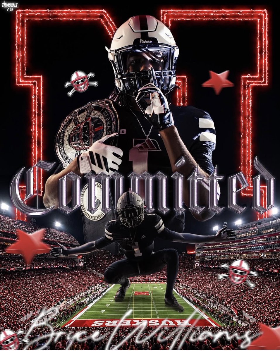 DBs__Only's tweet photo. Another one out of the camp is committed! Congratulations @Brycewilliams_0 on your commitment to @HuskerFootball #GBR 🌽 All the hard work is starting to pay off! Can’t wait to get back to Lincoln! #BlackShirts #DBsOnly https://t.co/4tvkwLUhwF