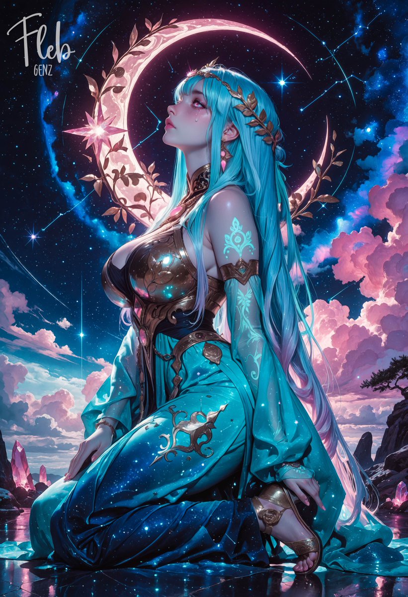 fleb_genz's tweet photo. She kneels for no one. Only the moon.

[SFW Illustration] https://t.co/FWzQKavmHe