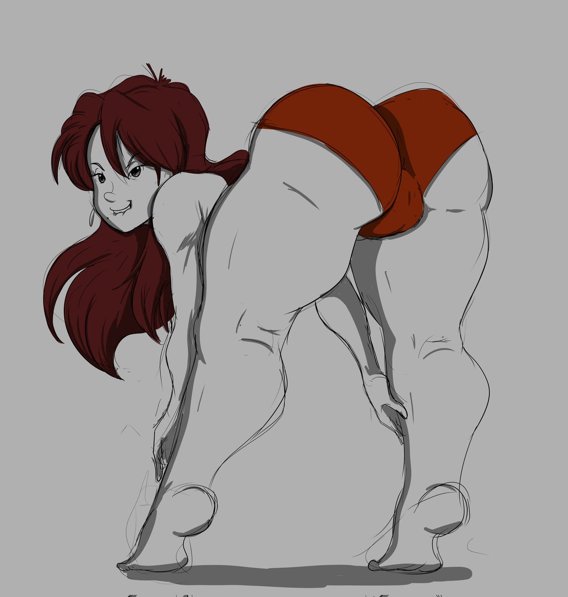 SprucePilot's tweet photo. Let's go with Ines bending over. Was gonna post this yesterday, but i got caught with homework, and studying.  I also got that PowerPoint presentation by the end of the month. Shit I really to to start focusing on that. https://t.co/Hp1zX42i4z