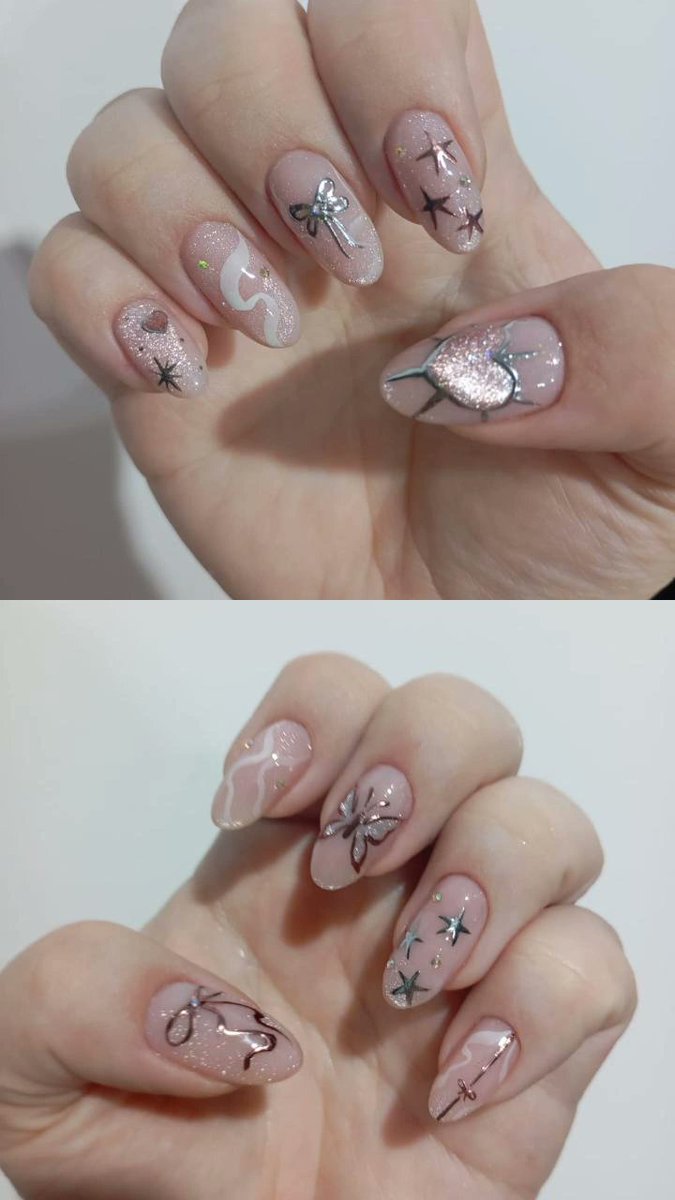 exoceanx's tweet photo. @_liviandrade_ Só procure alguma diva que faça direitinho, daí sua unha não se prejudica e continua crescendo mesmo com a esmaltação, fora que se manicure for boa ela ja faz umas decorações babado pra ti, as minhas duram até um mês https://t.co/q7a72dTXTB