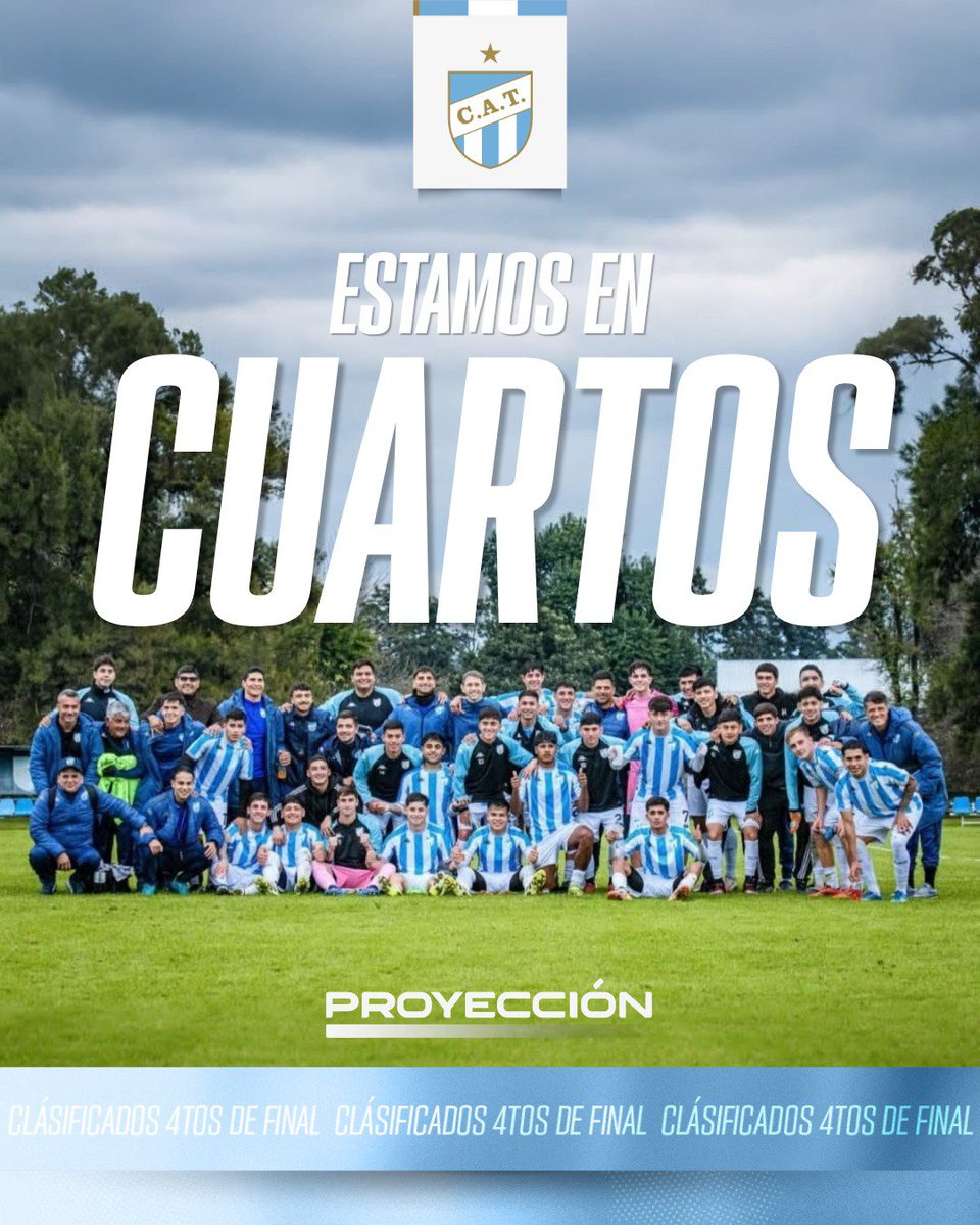 ATOficial's tweet photo. ¡ESTAMOS EN CUARTOS!

La reserva decana se clasificó luego de su victoria ante Gimnasia de La Plata 🩵 🤍 

#DaleDeca https://t.co/XsOLb3Wfni