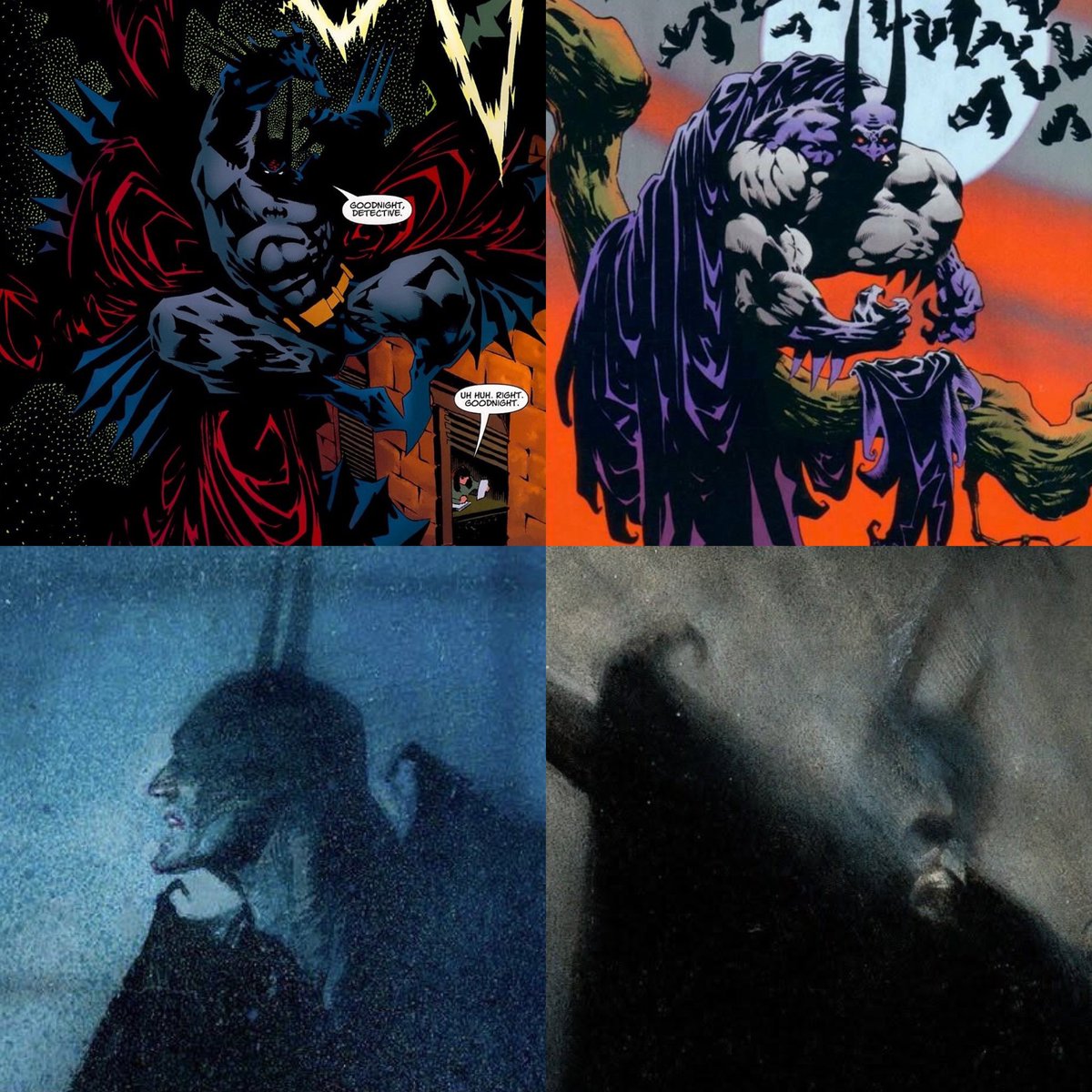 TheDCUBatman's tweet photo. When Batman is drawn as a creature>>> https://t.co/8p26NBkYeD