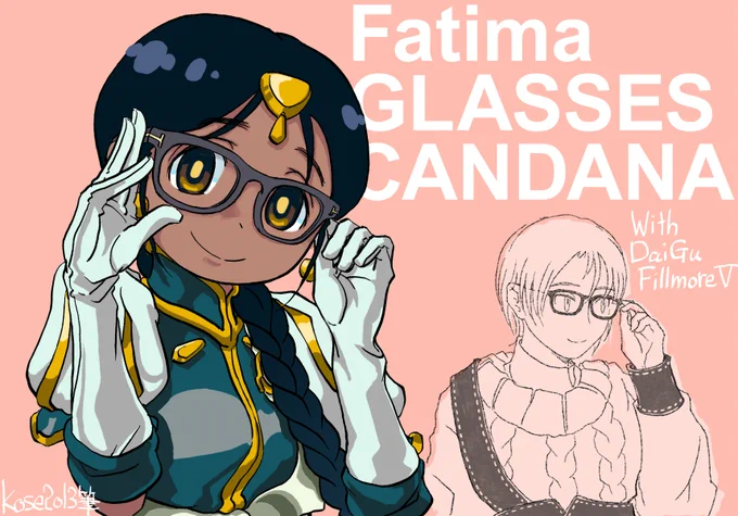 こんなかわいい素敵なイラスト見てしまったらたとえ再掲だろうがショボ絵だろうがあげずにはいられない。 チャンダナに一票。 けっこうマジメにデザイン面だけでいえば裏ヒロインだと憶測しています。 #ファティマ総選挙2026