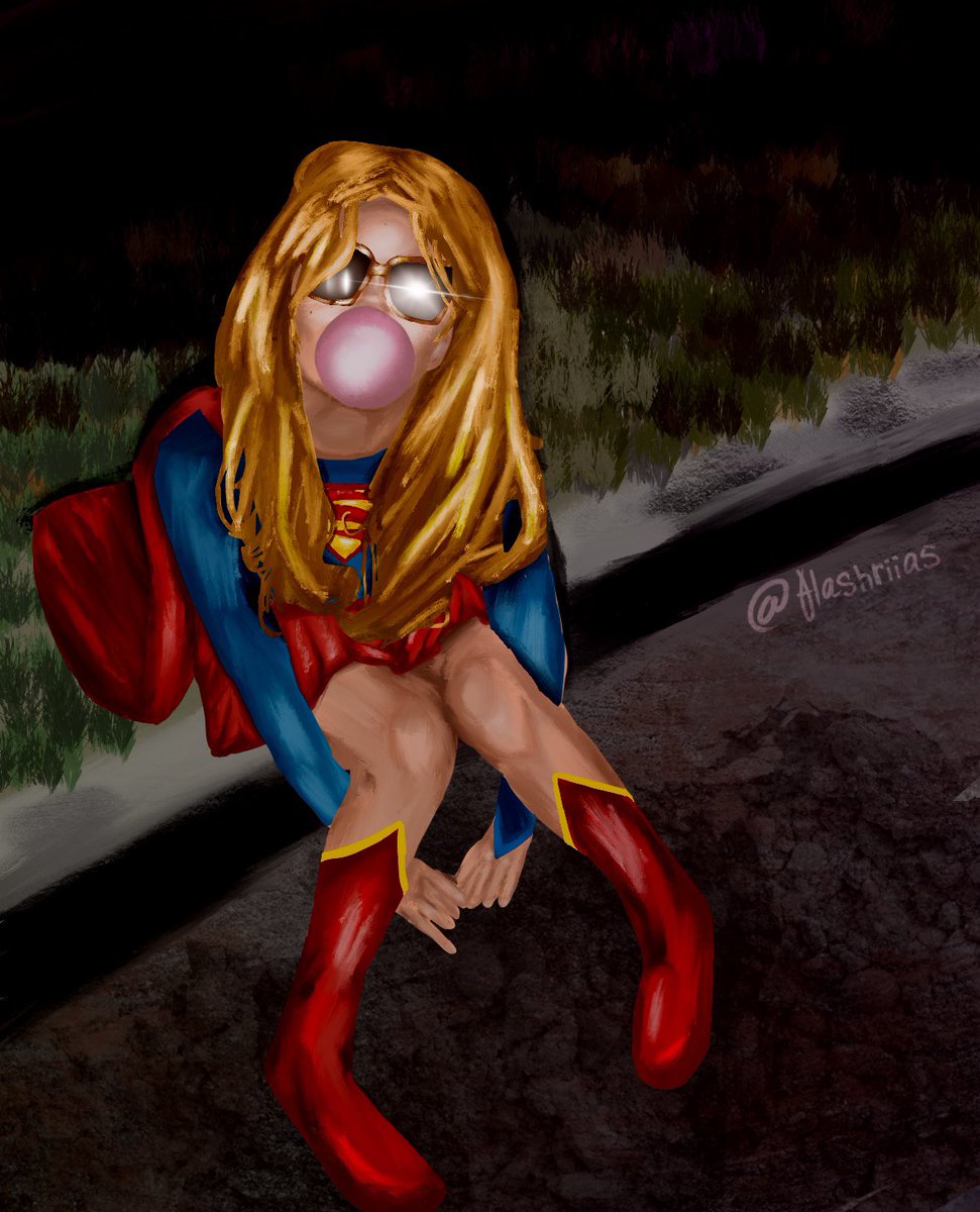 hashriias's tweet photo. oh how i love you kara zor-el 
#supergirl #dccomics #procreate #arttwitter #digitalart #superman https://t.co/MyFLswWOg4