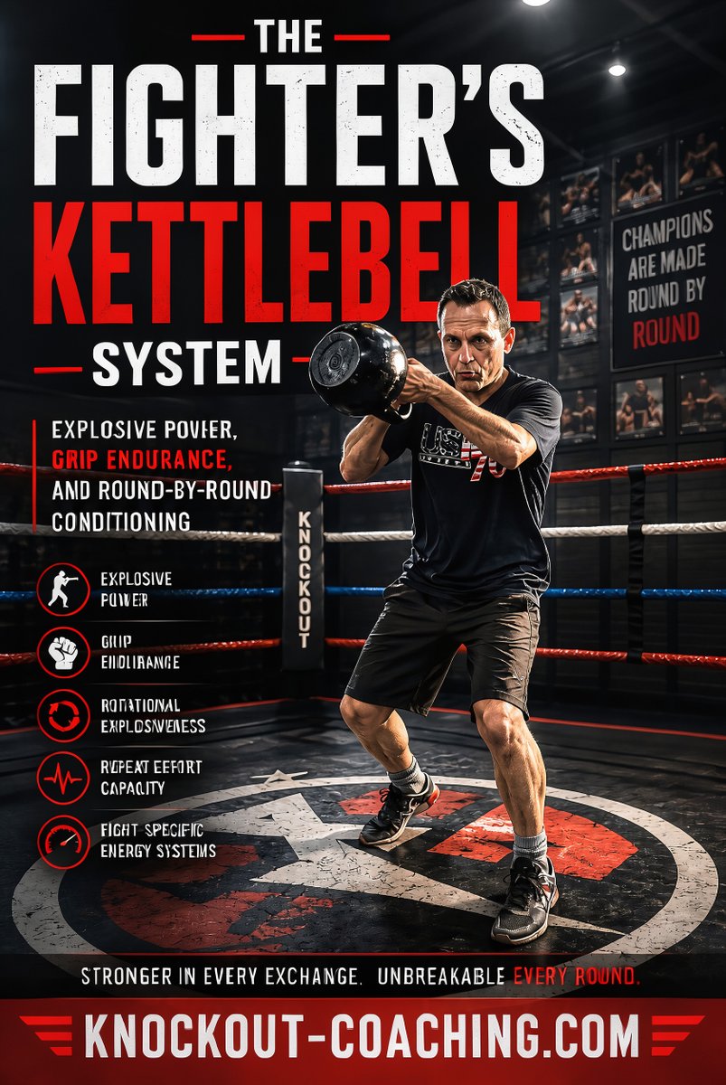 knockoutcoach's tweet photo. THE FIGHTER’S KETTLEBELL SYSTEM: Explosive Power. Iron Grip. Championship Conditioning: https://t.co/IEkfHfBCGY https://t.co/y2wyG2hJkF