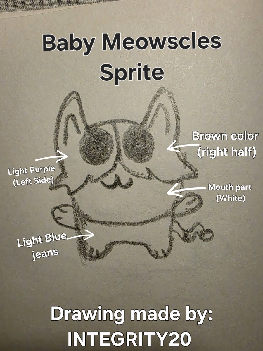 Joshua_126's tweet photo. @Fortnite I drew a Cuddle Team Sprite and a Baby Meowscles Sprite! Created by me INTEGRITY20 #DesignASprite #Fortnite #Sprite #RUNNERS #Fortnitebr #gaming #EpicGames #DonaldMustard #Sprites #Extract https://t.co/6v3asJFcPp