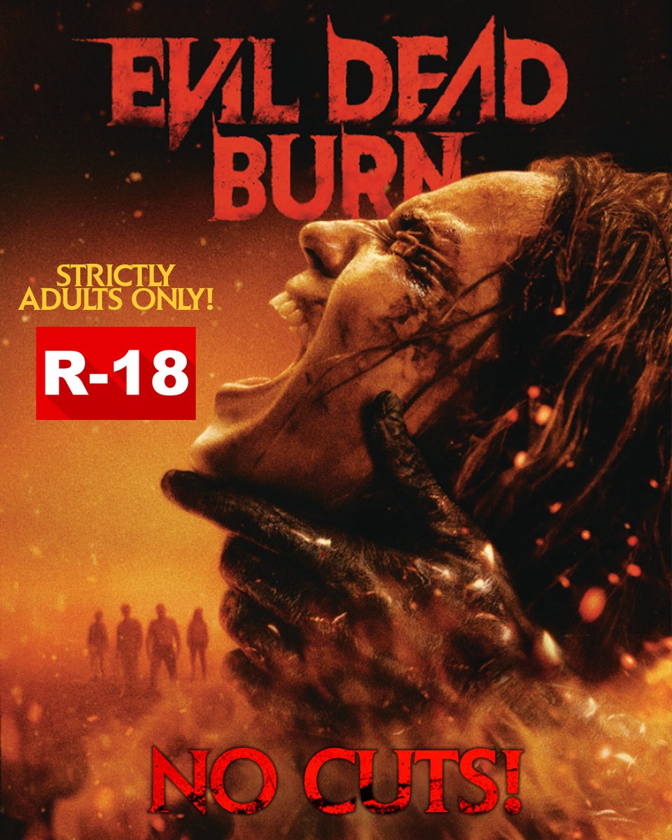 ColumbiaPicPH's tweet photo. This is not the family reunion you'd imagine. #EvilDeadBurn is Rated R-18 No-Cuts, pure unadulterated horror! See it in cinemas July 8. https://t.co/TlCLYrIWq1