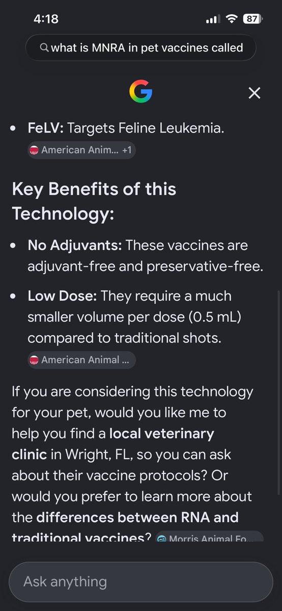 redarp027's tweet photo. @TammyGrace_ I had read that they’re putting MNRA In pet vaccines now. There’s a key word to ask about because they’re not making that information readily available to furbaby parents. May not be a bad idea to learn to groom him yourself. I won’t take mine back to the vet if I can avoid it https://t.co/1amfM36Aiu