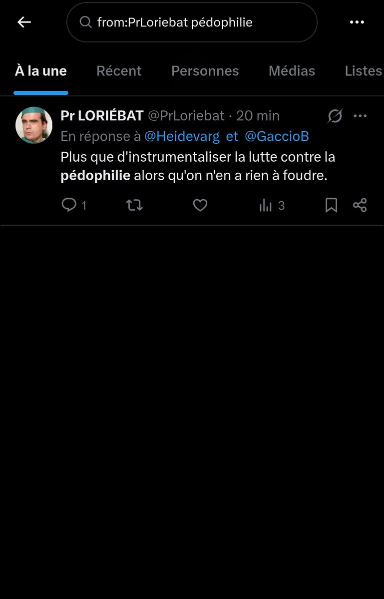 Heidevarg's tweet photo. @PrLoriebat @GaccioB La seule fois que tu parle de pédophilie. 

Et c'est pour l'utiliser contre moi. https://t.co/ZtLxIArPYw