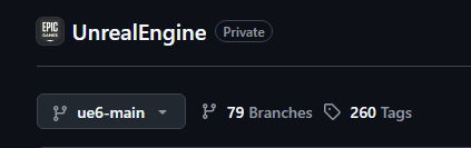 fafato12's tweet photo. @pafuhana1213 And we have the confirmation that UE5.8 it's the last Unreal Engine 5 and now we have UE6 branch in github! https://t.co/tFWYUE58Ka