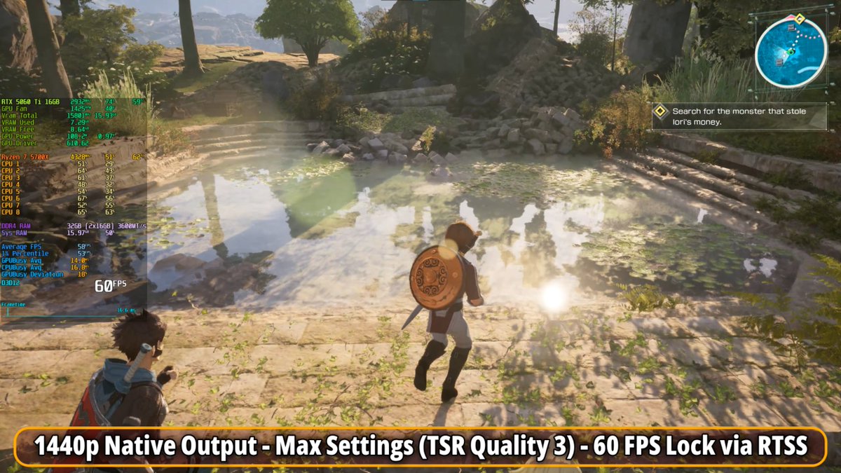 Sholvacri's tweet photo. The #EchoesofAincrad PC Demo is out, so I’m testing it on my R7 5700X and RTX 5060 Ti 16 GB.
 
This is a pretty barebones demo, when it comes to Graphics Settings, not a lot to tweak here.

Also, awful Camera Judder, but I found an easy enough fix. https://t.co/mxxr4hTxnl