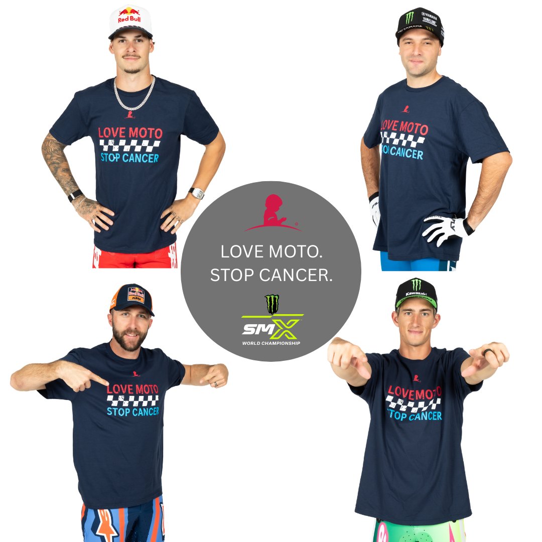 SMXMedia's tweet photo. Love Moto Stop Cancer Text-to-Donate Campaign Continues into Pro Motocross Season

Red, White, and Blue Themed Summer Shirt Introduced

How to get involved: https://t.co/G5LLlFbXr9 https://t.co/q3s53DqCnJ