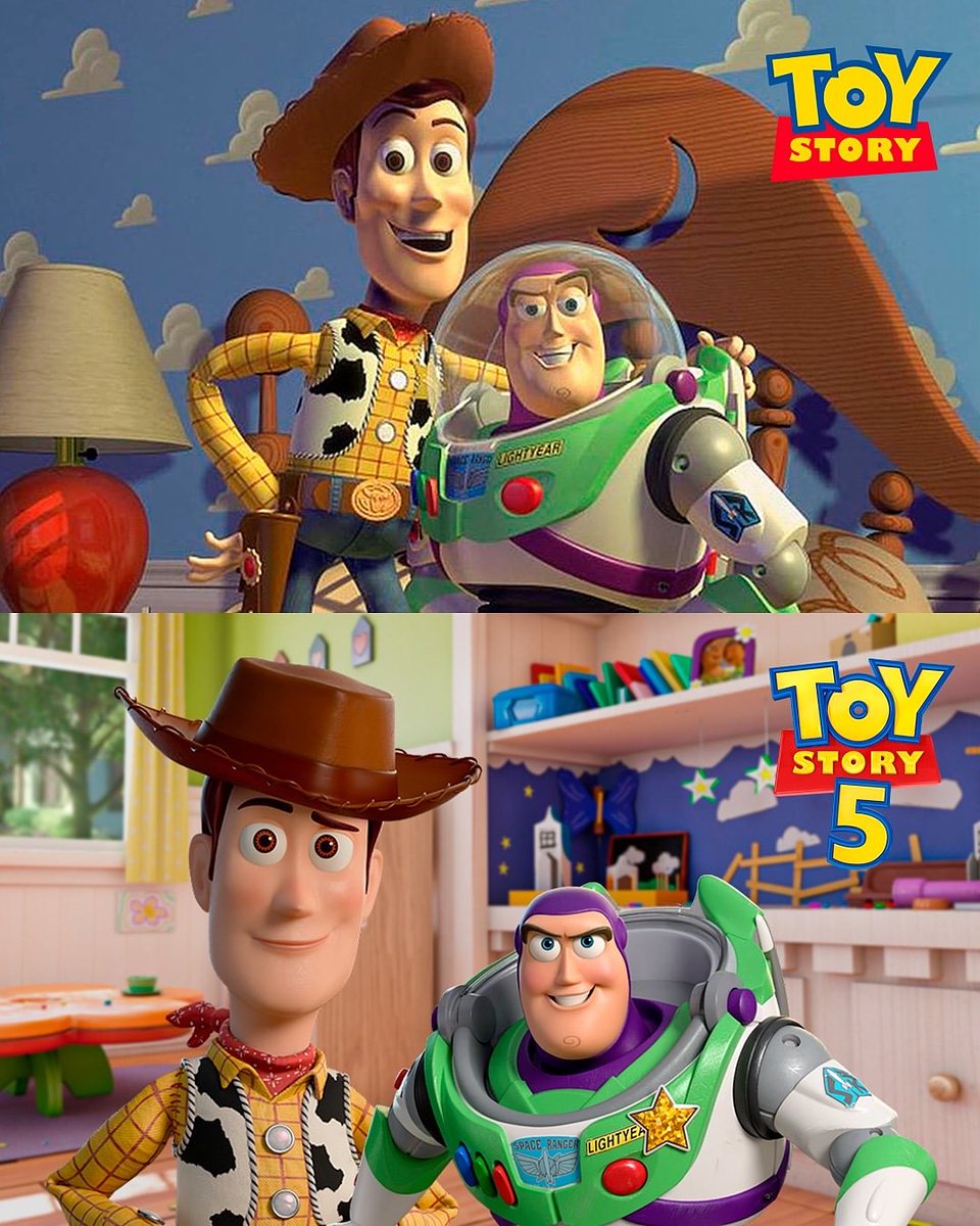 85_Retro_Remus's tweet photo. Is it bad that I like the colors and vibe of the first Toy Story over the newest movies? I think there's something off about the fifth movie's visuals, like the colors seem more washed out than before. https://t.co/vM7TDk6Ats
