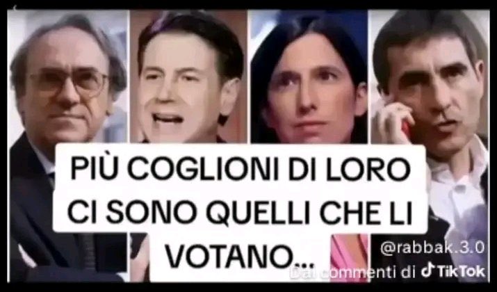 FaniSimonu34434's tweet photo. @SabrySocial È vero...Poi ce la porteranno #Schlein, #Renzi, #Conte &amp; c, con #Draghi o #Gentiloni o #Bindi alla Presid della Repubblica !
#RdC a cani e porci, #Superbonus110 a miliardari (magari mafiosi e camorristi) e quant'altri SCHIFEZZI PENTASINISTRI.
Contenta ?
Meglio della #Meloni, NO ? https://t.co/lbqpF6OxG3