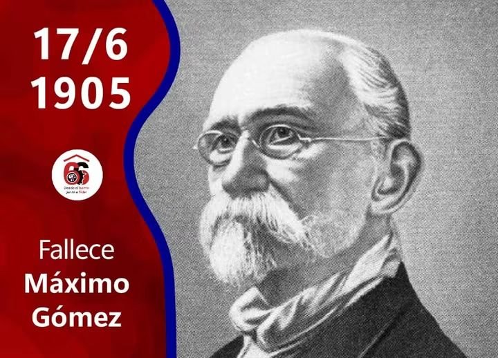 cdr_cuba's tweet photo. Este 17 de junio los cubanos recordamos al Generalísimo Máximo Gómez en el aniversario 121 de su fallecimiento. Su estirpe de mambí continúa viva en los millones de cederistas. 🧵👇 https://t.co/10DLJqVN2w