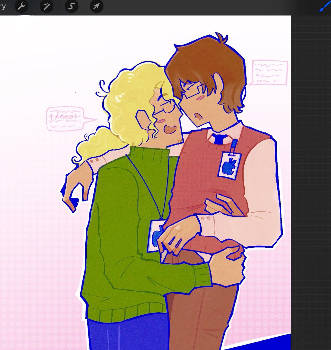 cosmicjesterz's tweet photo. too lazy to make birthday art so I drew #teacobs yaoi instead https://t.co/8RyFdxb7af