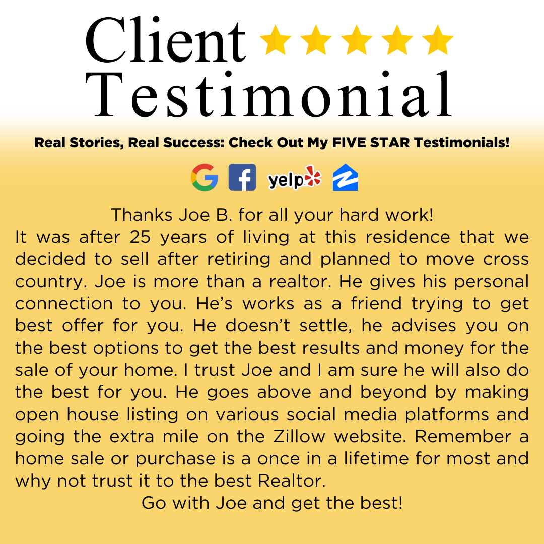 ProRealtorJoe's tweet photo. 🏡 These clients used AI find the best agent in the area, and I was #1 in the results! 🥳 🥳 From there, we built a relationship based on trust, communication, and a shared goal: selling their home so they could make a big move out of state.

https://t.co/EHhn9SHxjY https://t.co/jm7FWumLl1