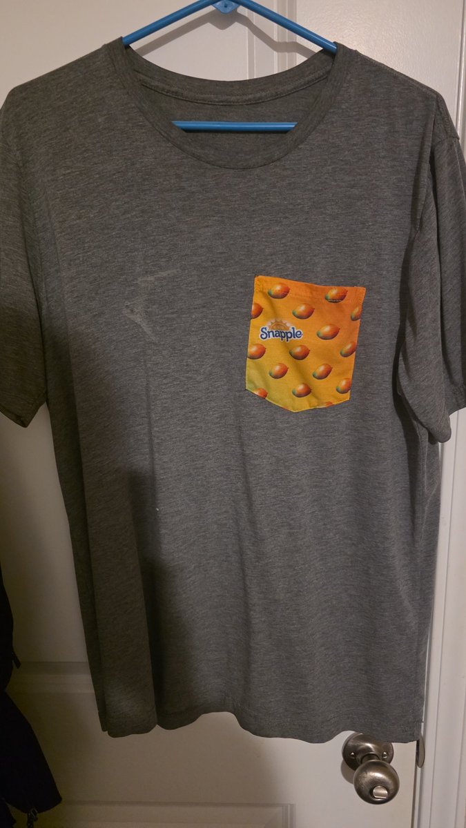 d_colt's tweet photo. @snapple any chance a big fan can get a "refill" on this tee? Love it but its getting worn out! https://t.co/3owTUoKzQg