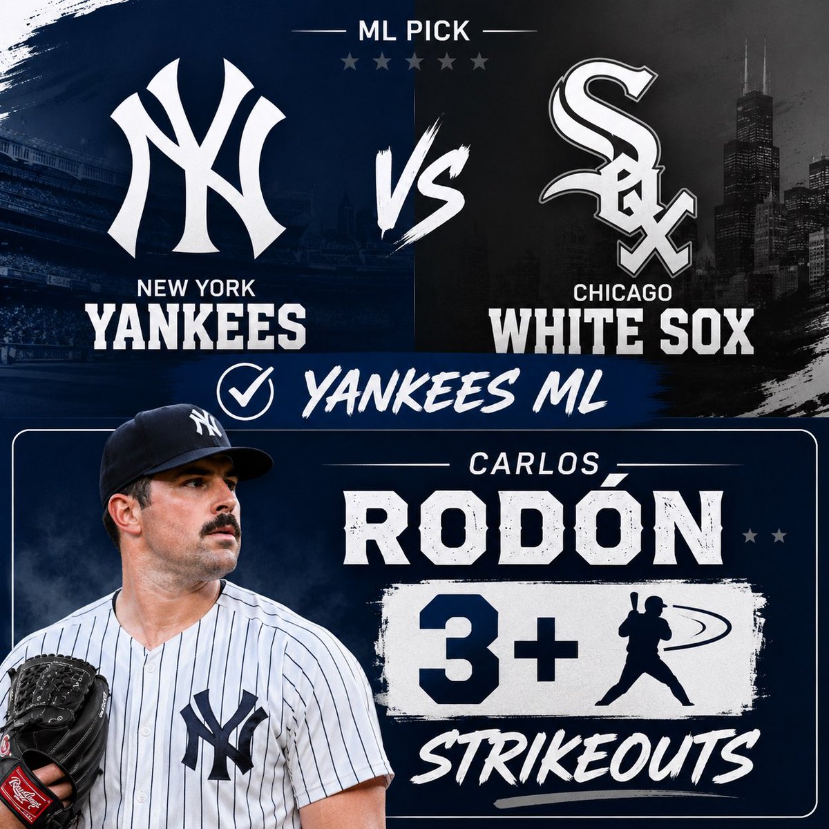 CityLockss's tweet photo. ⚾️ Yankees ML &amp; Rodon 3+ SO
📊 1.60
⌚️ 00:05 GMT

-
#Gambling𝕏 #MLB #RepBX https://t.co/7RnaaluFYT