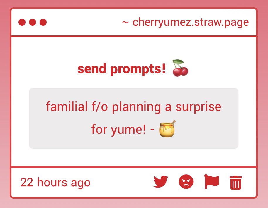 cherryumez's tweet photo. ·˚ ༘༘⋆ˎˊ˗ familial f/o planning a surprise for yume

#yumetwt #yumeprompts https://t.co/Es30JKfRLr