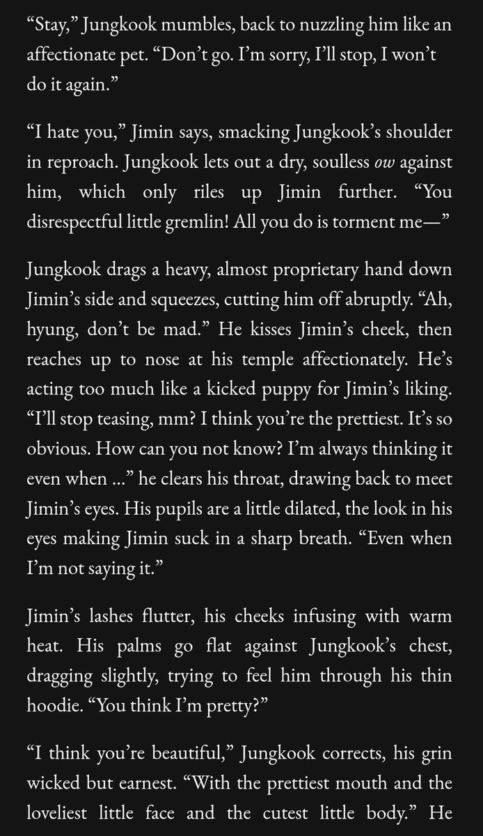 stupidgayh's tweet photo. heart in your hands | #jikook | 8.2k 
for patreon tiers 1 &amp; 2! 🤍

🌻 one-shot, complete
🌻 canonverse, pwp (kinda) 🔞
🌻 dry humping, size kink
🌻 thigh fucking, frottage, desperation
🌻 top!jk, bottom!jimin
🌻 mutual pining, fluff, tenderness

🔗 https://t.co/zn68iB5pEo https://t.co/IlRAZHaL39
