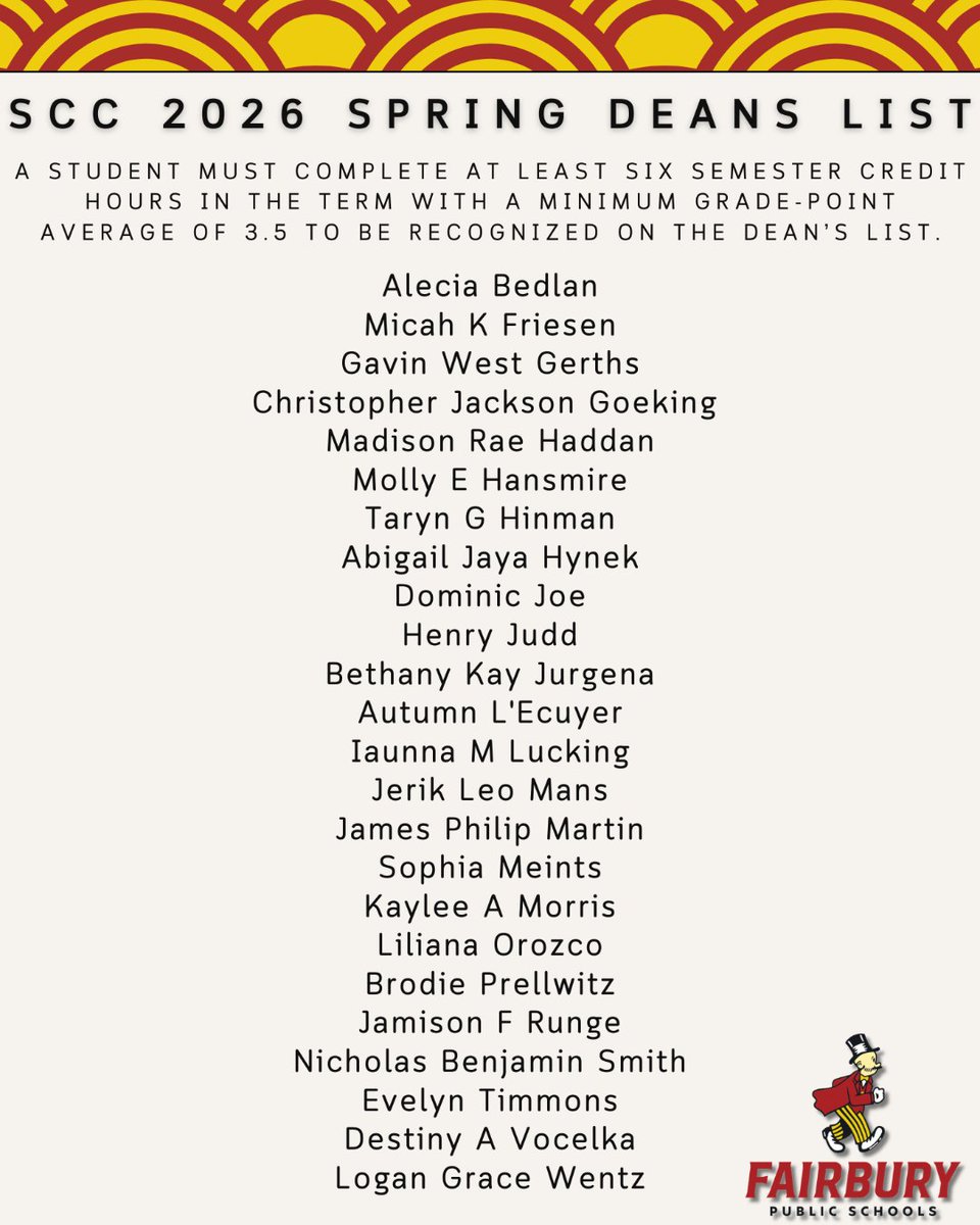JeffsHighSchool's tweet photo. Check out all these Jeffs who made the Spring SCC Dean's List while also attending High School!  ❤️💛  Keep working hard kids, we are so proud of you! https://t.co/VDAbkFsnck