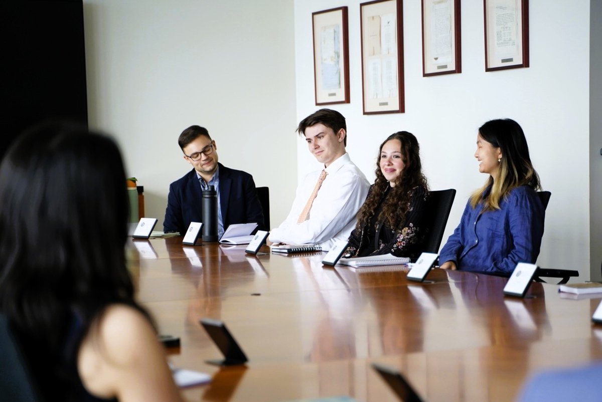 Today, DFS leadership met with the 2026 Summer Intern class for a ...