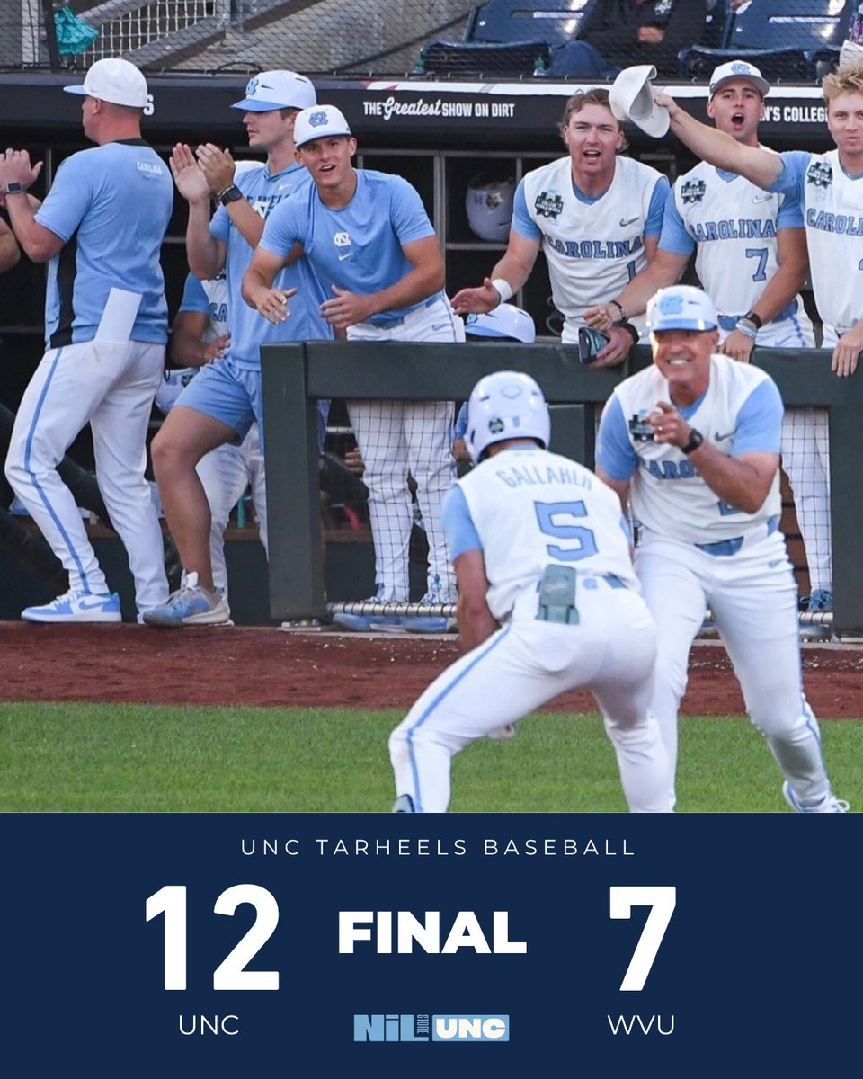 uncnilstore's tweet photo. PLAYING FOR IT ALL. 😤⚾️
The Diamond Heels are headed to the National Championship Series.
Gear up for the title run with UNC Baseball merch at the UNC NIL Store.

https://t.co/WbQju6tLWr https://t.co/r6iDqj3xpG