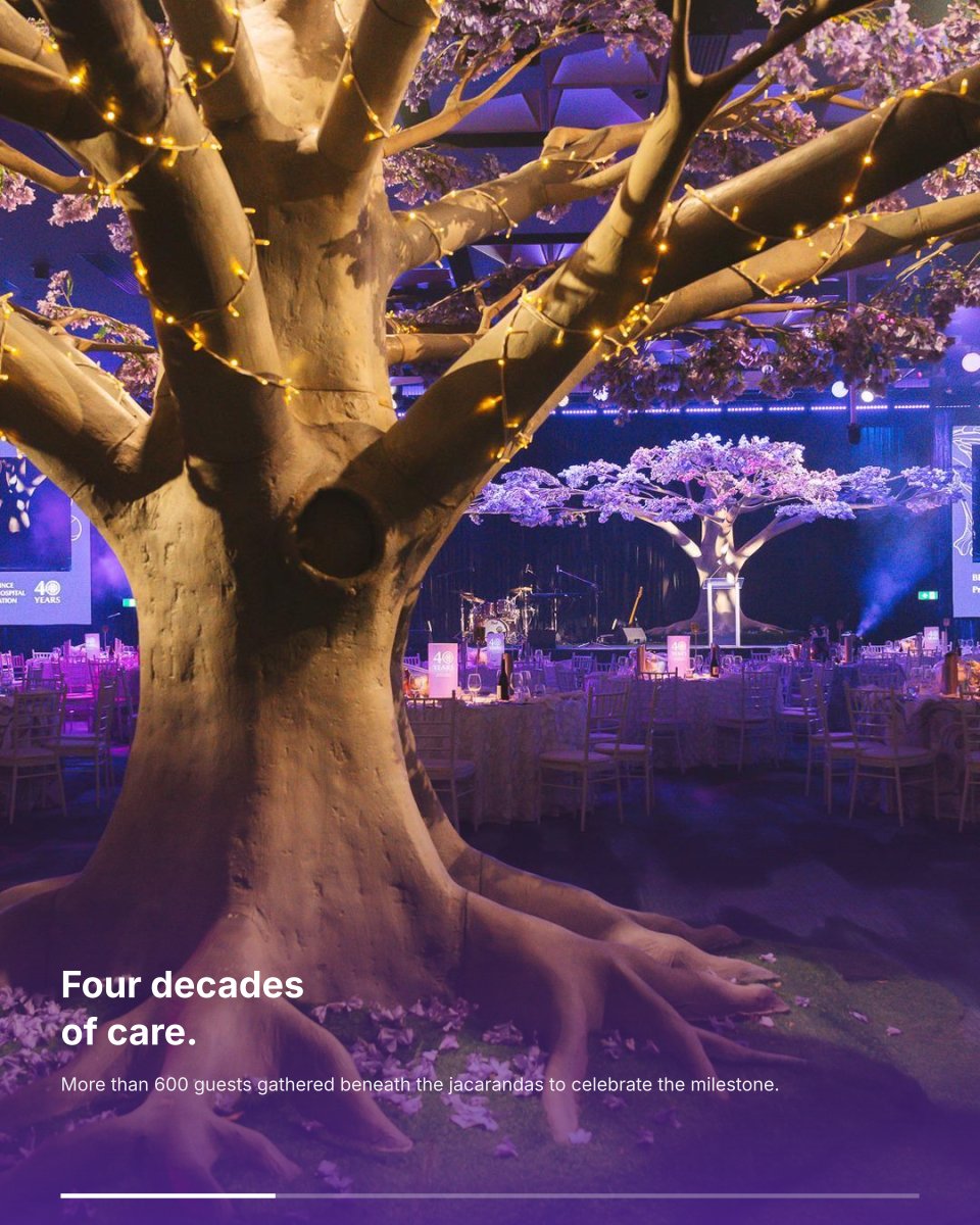 AVPartners's tweet photo. An evening under the jacarandas at The Star Brisbane.

A few weeks back, AVPartners helped bring the Jacaranda Gala to life. 40 years of The Prince Charles Hospital Foundation. $230,000 raised for research, equipment and patient care.

#JacarandaGala #AVPartners https://t.co/kVG8s5tIel