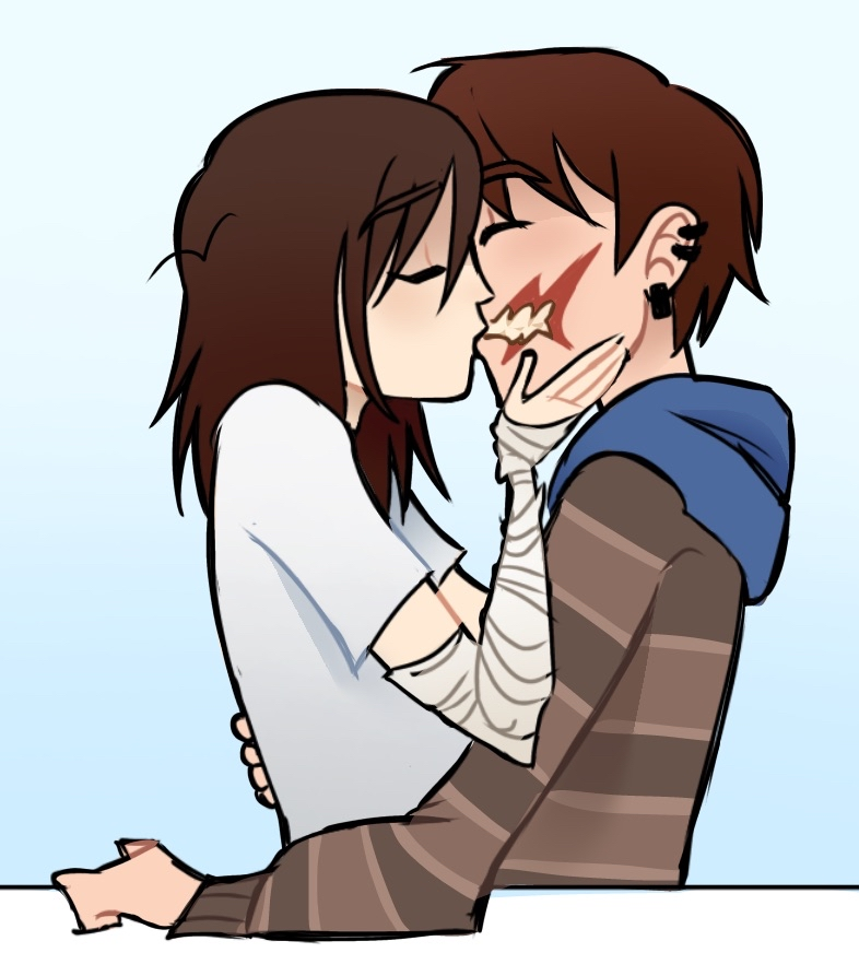 Hatchettlover's tweet photo. TICCIMARS KISSING!!!!!THANK YOU MY GOAT @Green_hanster FOR MAKING THIS FOR ME ^^ https://t.co/JbSACk6WQ2