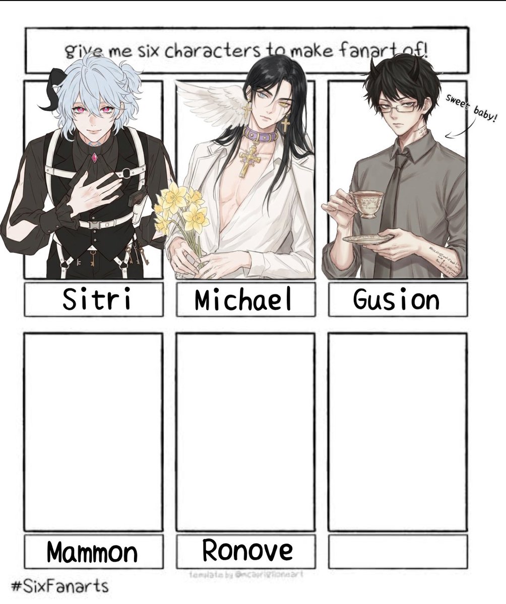 _einars_'s tweet photo. You can literally see me lock in during Michael and Gusi baby (Not forgiving sitri for calling us Solomon) also one more slot left!

#WHBプロフカード #whb #whatinhellisbad #digitalartㅤㅤㅤㅤ https://t.co/M70c6xu2vY