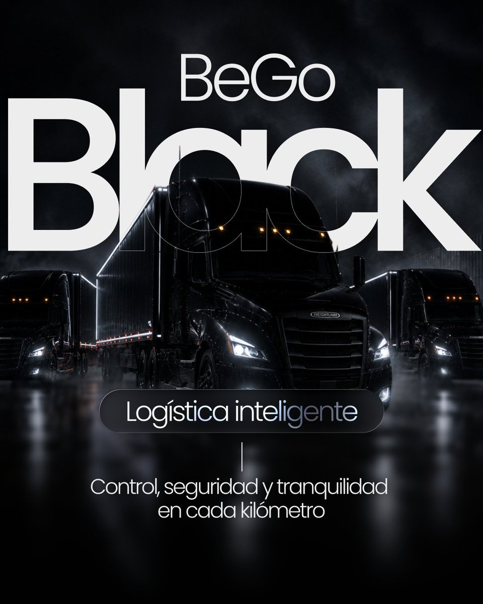 BeGoMx_'s tweet photo. BeGo Black es la evolución de la logística inteligente. 🌐

Ten el control completo de tu operación. 🚛🖤 

- Monitorea tu flota en tiempo real.
- Optimiza rutas.
- Toma decisiones con información precisa. https://t.co/KoVKomeCOP