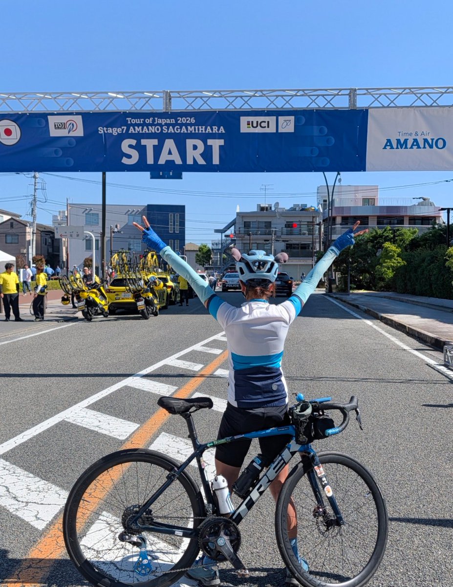 charipanda3012's tweet photo. エモンダとスタート前のスタート地点にて🐼
#ロードバイク
#ロードバイク初心者
#ロードバイク女子
#TREK
#エモンダ
#emonda
#パンダ
#ぱんだ
#TOJ
#相模原ステージ
#相模原
#サガミッパラ
#スタート https://t.co/5bz2ScYoiP