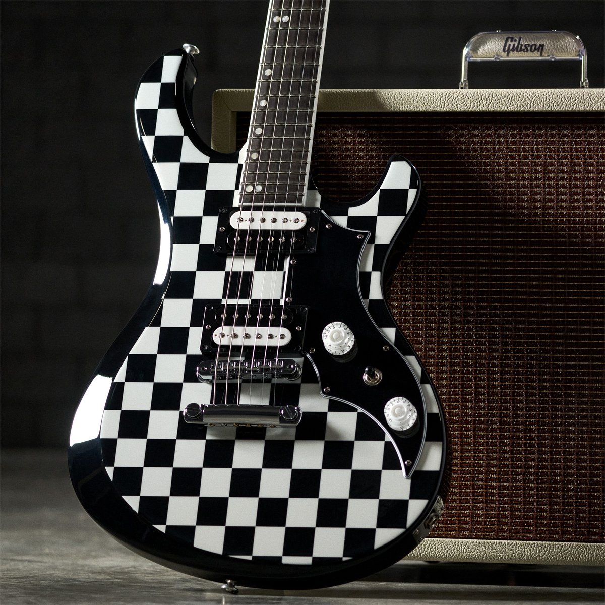 gibsonguitar's tweet photo. Gibson Mod™ Collection

Break the mold with our one-of-a-kind, customized guitars.

All Gibson guitars go through rigorous QC, but every once in a while, a guitar with outstanding playability and tone doesn’t quite meet the strict cosmetic standards at our craftories.

As part of our ongoing commitment to sustainability, these instruments are sent to the Mod Collection team to use as a blank canvas—and let their imaginations run riot. With a fresh batch of Gibson Mod Collection guitars dropping every week, act fast to get your hands on these one-of-a-kind guitars with unique hardware and electronics customizations, and the wildest finishes in Music City.

Shop the Mod Collection Here: https://t.co/CwUbE7tjIF

This Mod Collection 2025 Victory has a Winner’s Circle finish. The modifications consist of the Mod Collection-exclusive custom finish with a matching stinger and Ebony back and neck, chrome hardware, black plastics, chrome Grover Mini Rotomatics tuners, zebra-coil 80s Tribute pickups, and white Speed knobs. It weighs 7 pounds and comes with a hardshell case and two-year playability warranty.

#Gibson #ModCollection #TheOriginal