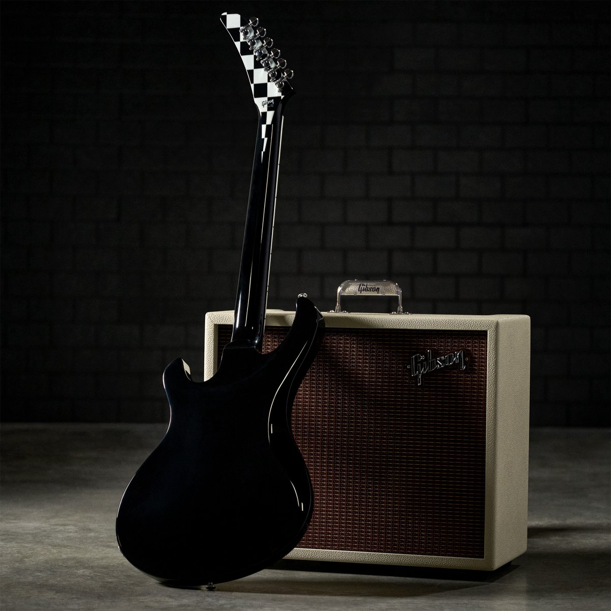 gibsonguitar's tweet photo. Gibson Mod™ Collection

Break the mold with our one-of-a-kind, customized guitars.

All Gibson guitars go through rigorous QC, but every once in a while, a guitar with outstanding playability and tone doesn’t quite meet the strict cosmetic standards at our craftories.

As part of our ongoing commitment to sustainability, these instruments are sent to the Mod Collection team to use as a blank canvas—and let their imaginations run riot. With a fresh batch of Gibson Mod Collection guitars dropping every week, act fast to get your hands on these one-of-a-kind guitars with unique hardware and electronics customizations, and the wildest finishes in Music City.

Shop the Mod Collection Here: https://t.co/CwUbE7tjIF

This Mod Collection 2025 Victory has a Winner’s Circle finish. The modifications consist of the Mod Collection-exclusive custom finish with a matching stinger and Ebony back and neck, chrome hardware, black plastics, chrome Grover Mini Rotomatics tuners, zebra-coil 80s Tribute pickups, and white Speed knobs. It weighs 7 pounds and comes with a hardshell case and two-year playability warranty.

#Gibson #ModCollection #TheOriginal