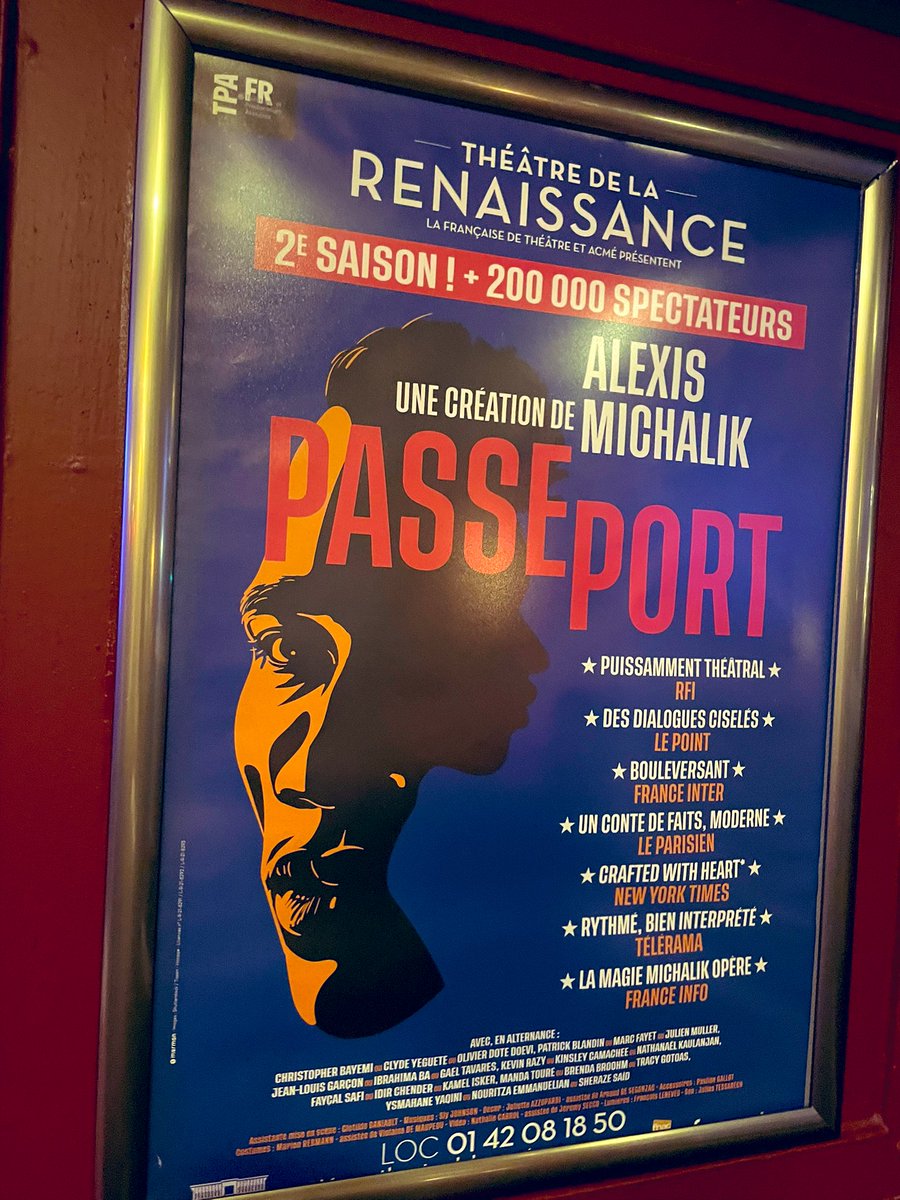 philippefolliot's tweet photo. Au théâtre ce soir « Passeport »: un scénario poignant, une performance d’acteurs remarquable et un rappel que la peur et l’ignorance ne gagnent jamais durablement. La diversité est une richesse. Son mépris une faiblesse. La culture libre est notre héritage! Gardons le vivant ! https://t.co/SHc9Frs8Si