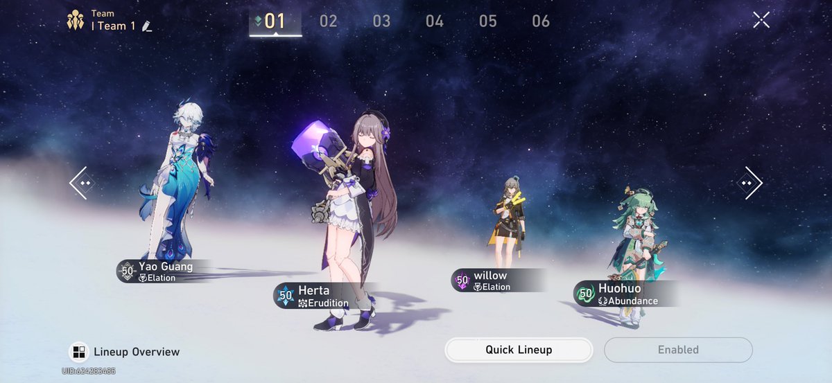 sippingonlore's tweet photo. I officially made it to the second planet on #honkaistarrail and this is my current team right now!

#hsr #hsrtwt https://t.co/T7L8i5jUPs