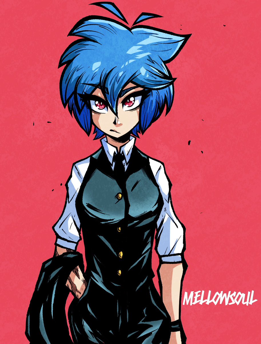 MellowSoull's tweet photo. (OC) Eri in a suit https://t.co/KIRCUYckB5