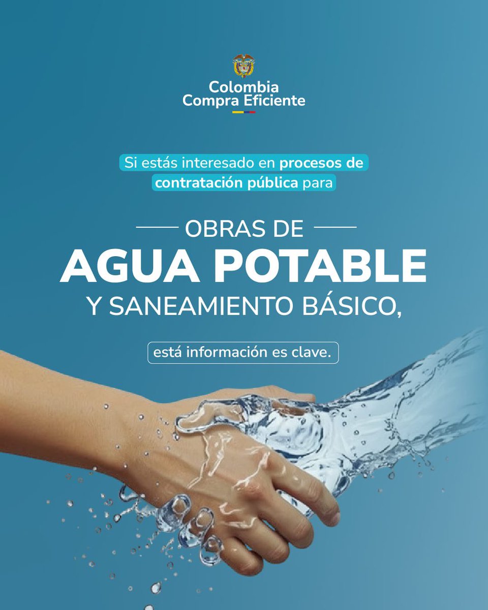 colombiacompra's tweet photo. Desde el 12 de junio están disponibles para consulta los borradores de las nuevas versiones de los Documentos Tipo de infraestructura de agua, aplicables a proyectos relacionados con la captación, gestión, administración y distribución de este recurso.

🔗 https://t.co/xcbDbXcpVs https://t.co/1wctkW5GAQ