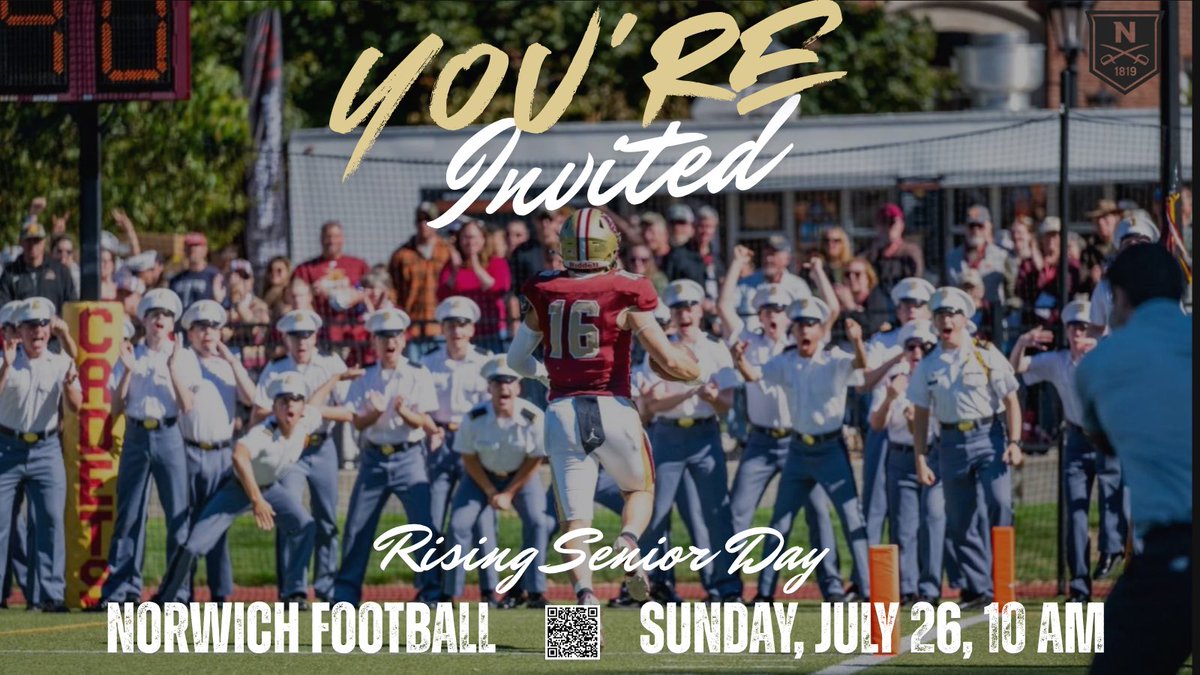 roberto_lopez7's tweet photo. Thank you @CoachKeithEmery for the invite to @NorwichFB Rising Senior Day. I can’t wait to meet the coaches and see the facilities!
@CoachJT_Hiscoe @NorwichFB @CoachJustin10 @Prep_Football https://t.co/YkzFFim3Pw