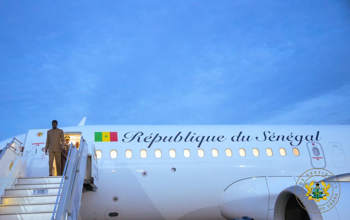 LukmanA444's tweet photo. President Bassirou Diomaye Faye has arrived in Accra for the Next Steps Conference on Reparatory Justice, hosted by John Dramani Mahama.
#MahamaThePresident #NextStepsConference https://t.co/NCB7VjuKwY