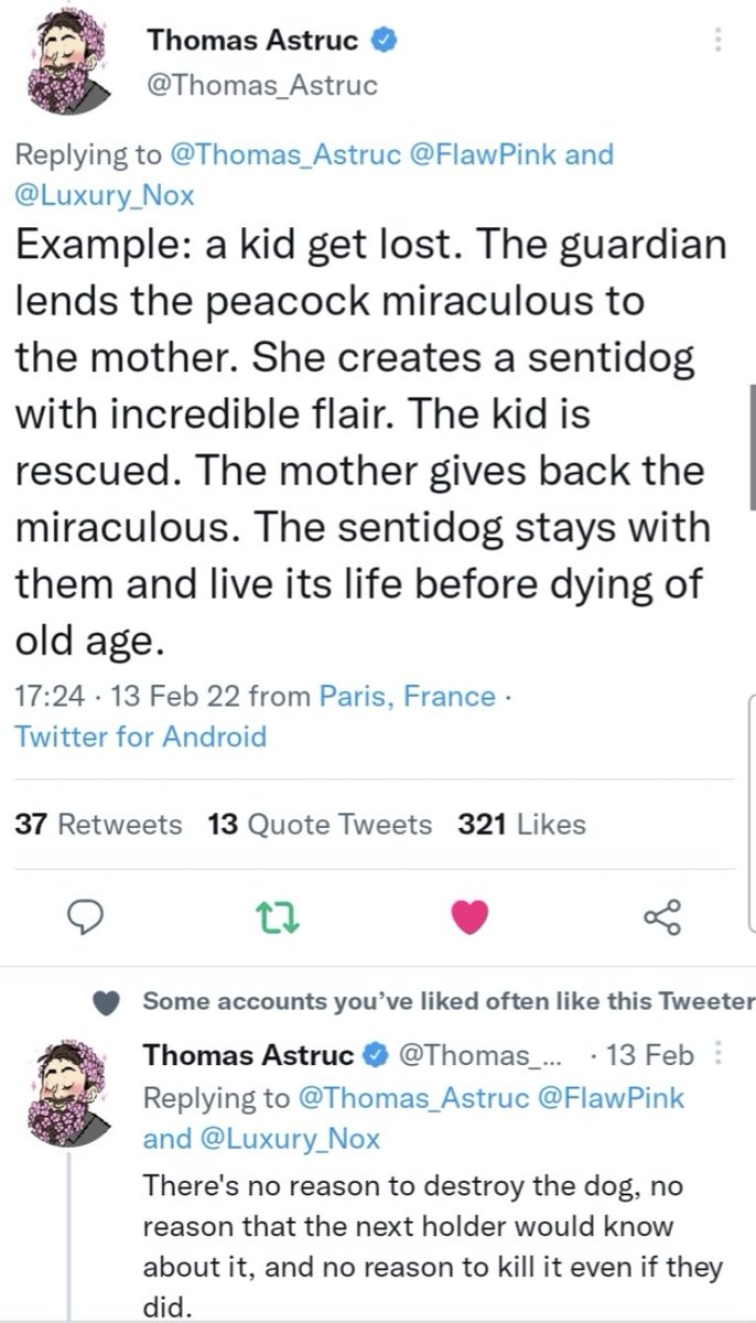Lipecant's tweet photo. @Carl420B @bunnyb00x Disse sim, mas como no livro a maioria dos sentis deveria ter formas de animais, então podem ter morrido como no exemplo que ele deu https://t.co/rRFsrpnRfo