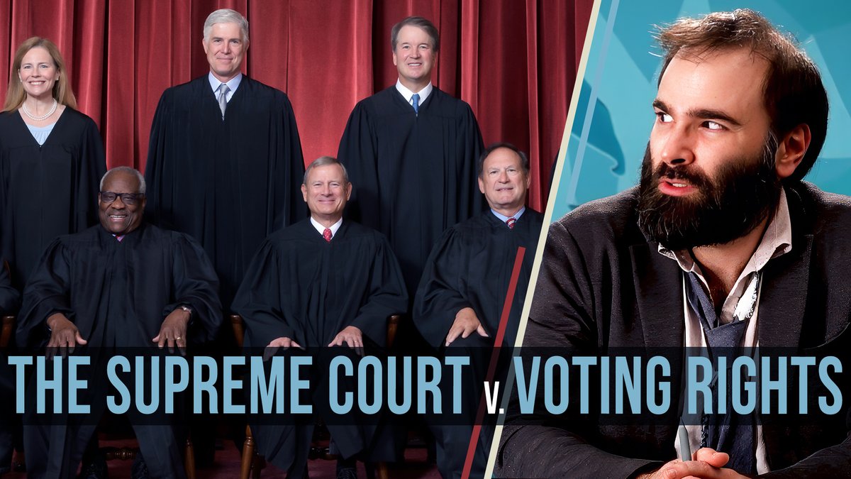 SomeMoreNews's tweet photo. Hi. On today's episode of Some More News, we're looking at the Supreme Court's Louisiana v. Callais ruling and how it fulfills John Roberts' lifelong dream to decimate the Voting Rights Act.

Link: https://t.co/lp7dl0EKpX https://t.co/HzAyvQn3kn