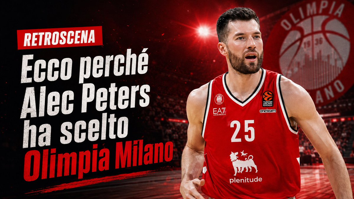AlessandroMagg4's tweet photo. 🔥 ALLE ORE 20, SU ROM
Il grande rendimento in campo, il ruolo che gli stava stretto, le tensioni con Bartzokas, l'inserimento di Olimpia Milano, l'ultimo disperato tentativo: ecco perchè Alec Peters ha scelto Olimpia Milano https://t.co/cjxBBdNgtk