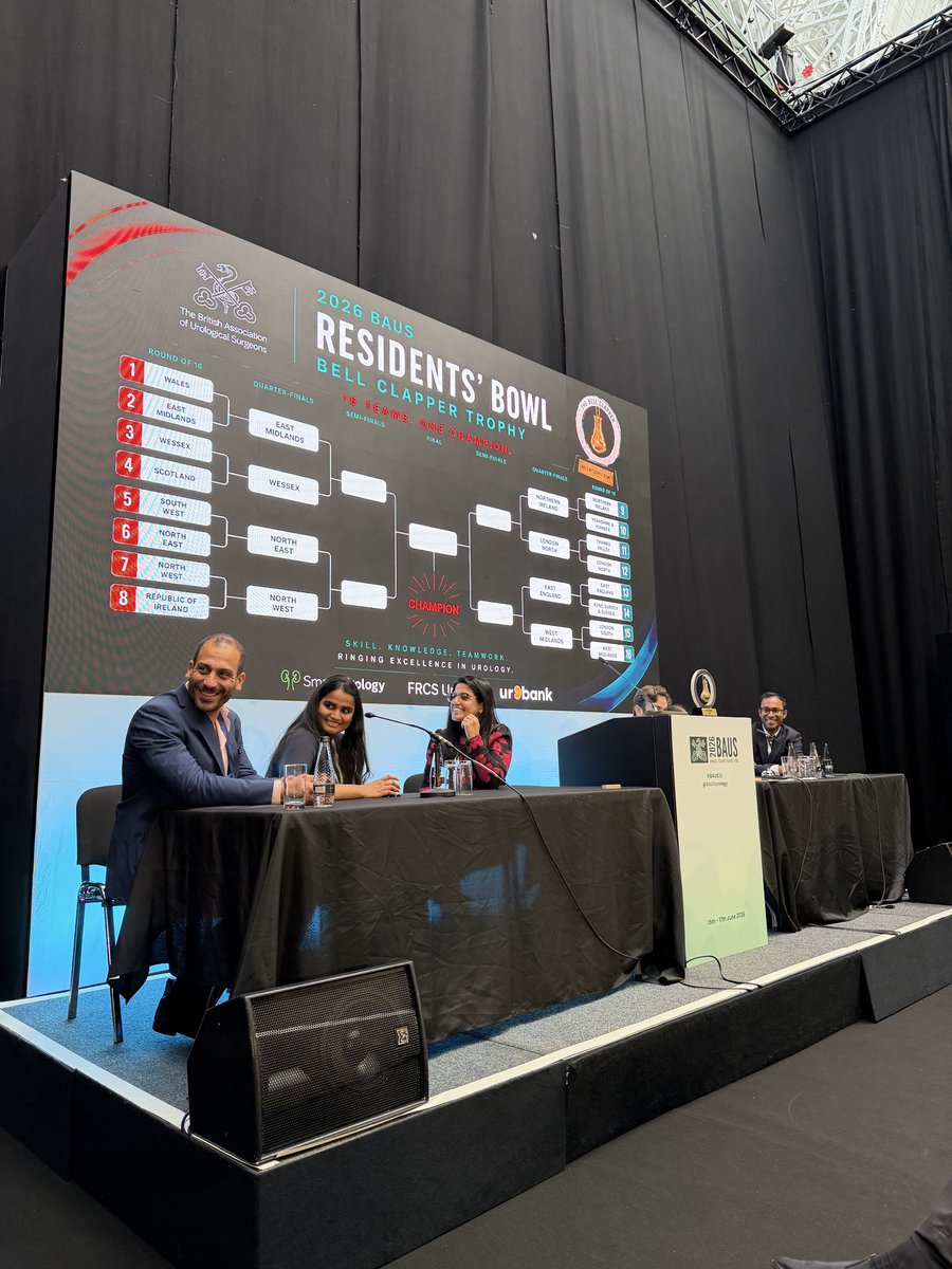 BSoT_UK's tweet photo. Huge congratulations to North London - winners of the inaugural Bell Clapper Trophy

An impressive performance against the North East in the final. An entertaining final session at this year’s BAUS that will no doubt become a regular fixture!

@hayesjdb @mubarak_urology https://t.co/BOCb1CAyq1
