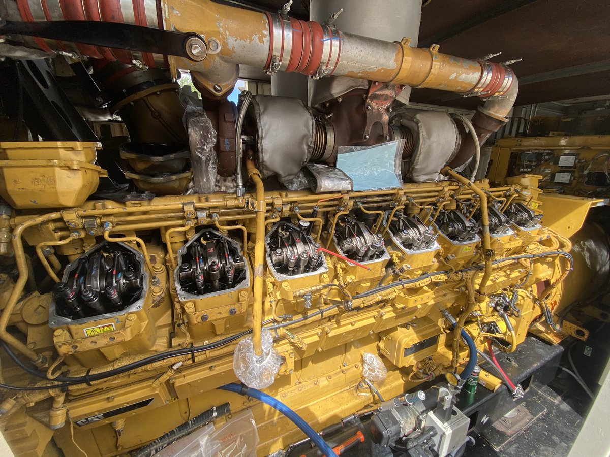 finningcanada's tweet photo. Powering critical operations starts with precision behind the scenes. This Cat 3516 industrial diesel engine is in for its 4,000 hour routine valve set, a detailed top end maintenance procedure that ensures intake and exhaust valves are correctly adjusted for optimal performance. https://t.co/zfzwlgTqAY