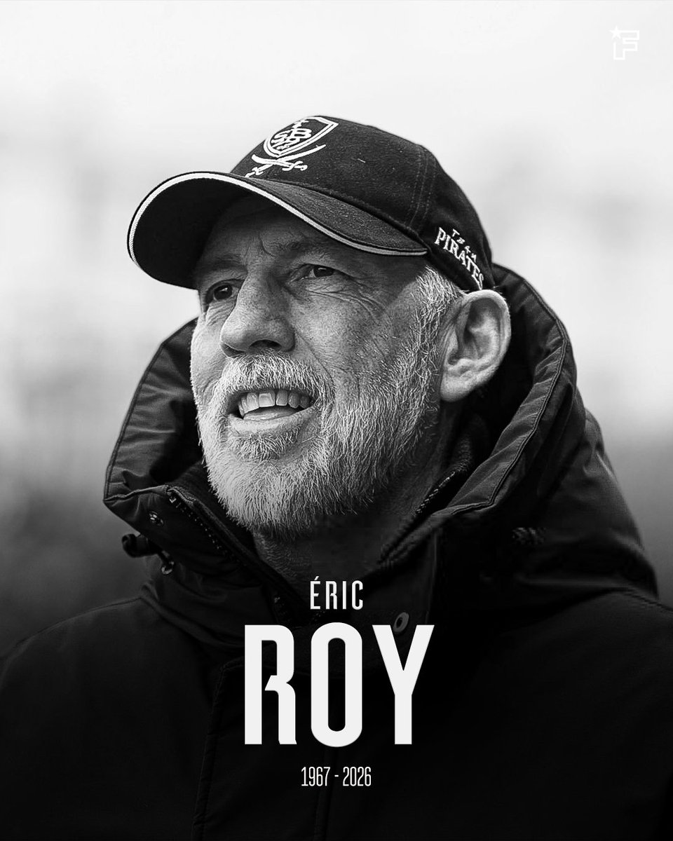 footmercato's tweet photo. 🕊️⚫️ 𝗧𝗥𝗜𝗦𝗧𝗘 𝗡𝗢𝗨𝗩𝗘𝗟𝗟𝗘 𝗘𝗡 𝗣𝗥𝗢𝗩𝗘𝗡𝗔𝗡𝗖𝗘 𝗗𝗘 𝗕𝗥𝗘𝗦𝗧...

Le Stade Brestois a annoncé le décès de son entraîneur Éric Roy, qui nous a quittés à l'âge de 58 ans. 💔

Architecte de l'une des plus belles pages de l'histoire récente du club breton, il laisse derrière lui un immense héritage dans le football français. 

🙏 Toutes nos pensées vont à sa famille, à ses proches ainsi qu'à l'ensemble du Stade Brestois. 🕊️🤍🖤