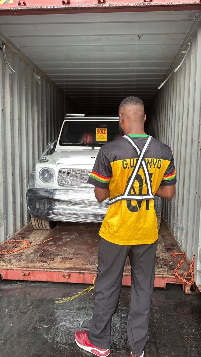 GodfredWornyo's tweet photo. we are excited to announce that this brand new 2026 Mercedes-Benz G63 has arrived safely in Ghana through Tema Port and is now ready for delivery to our valued customer.kindly hit us up for your dream car, thank you.#ESD EFFECT https://t.co/r2piVKZoMx